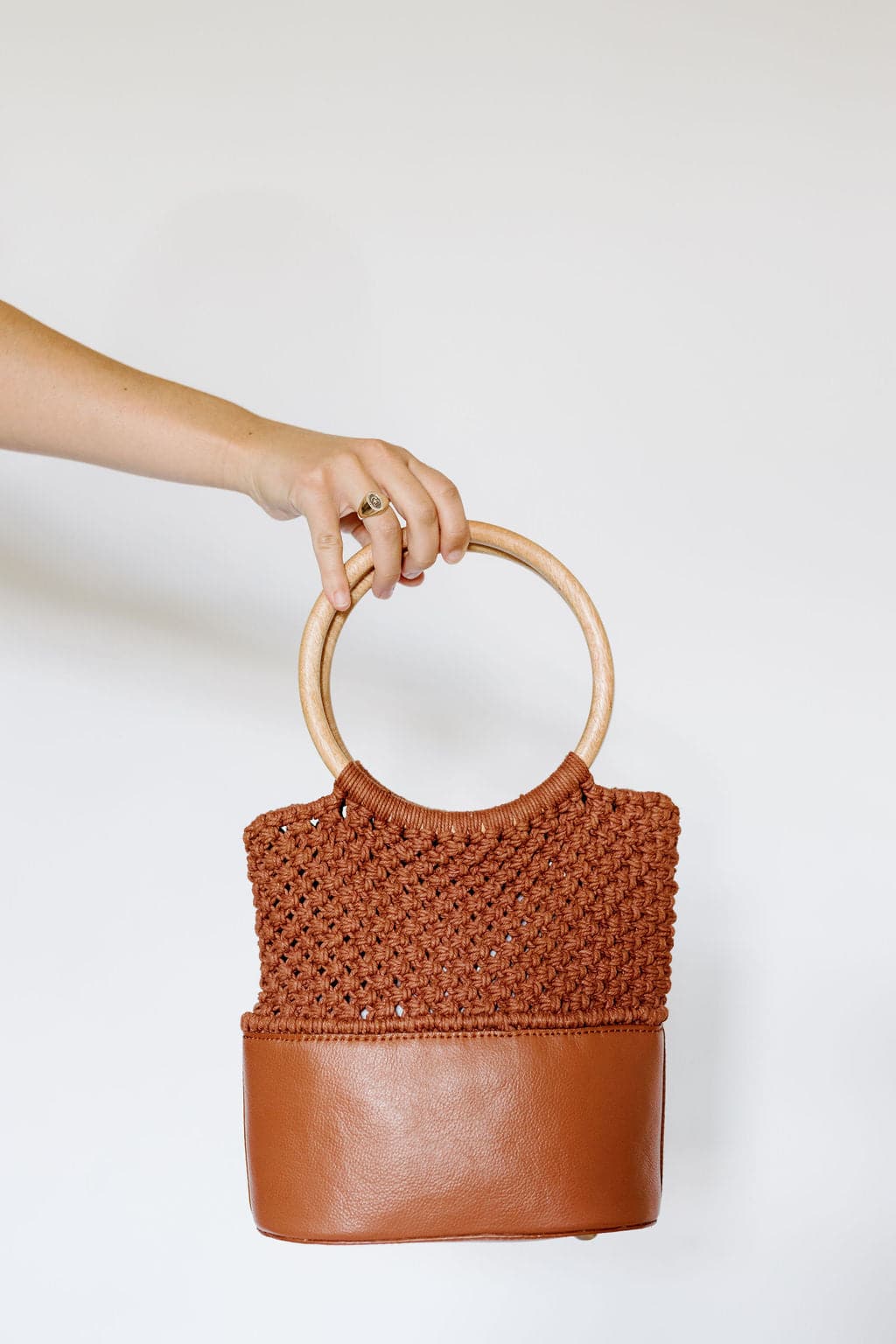Amelia: Crochet Leather Bag